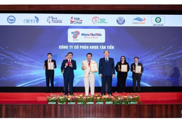 Nhựa Tân Tiến tiếp tục được vinh danh trong giải thưởng ”TOP 10 Thương Hiệu Được Yêu Thích Nhất 2026”